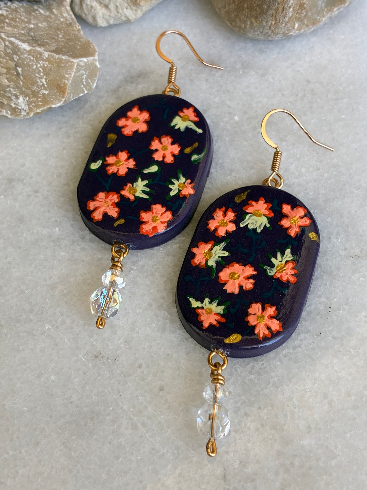 Floral Motif Earrings