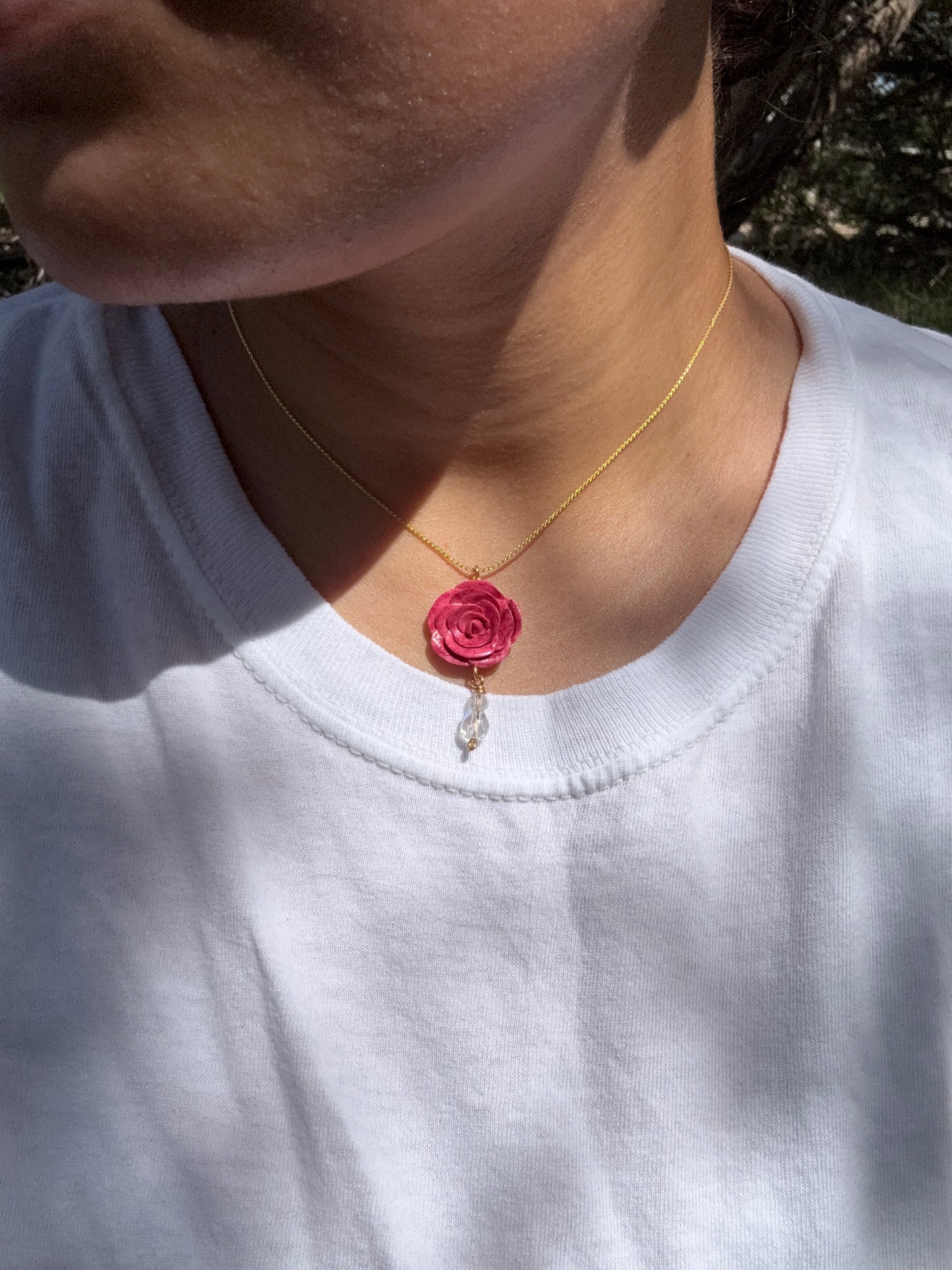 French Rose Necklace