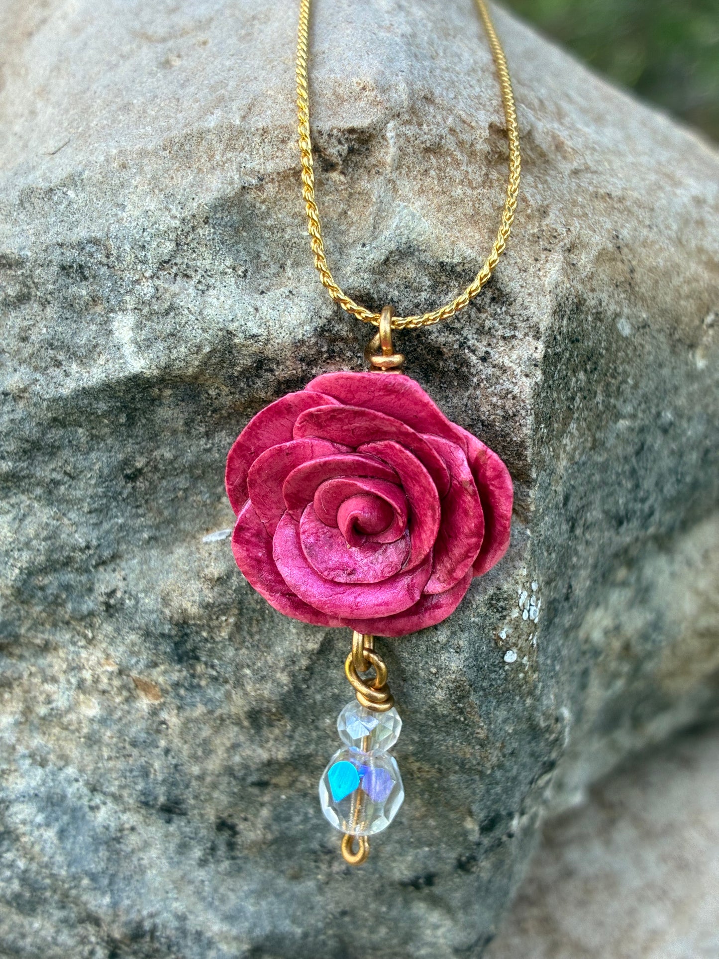 French Rose Necklace