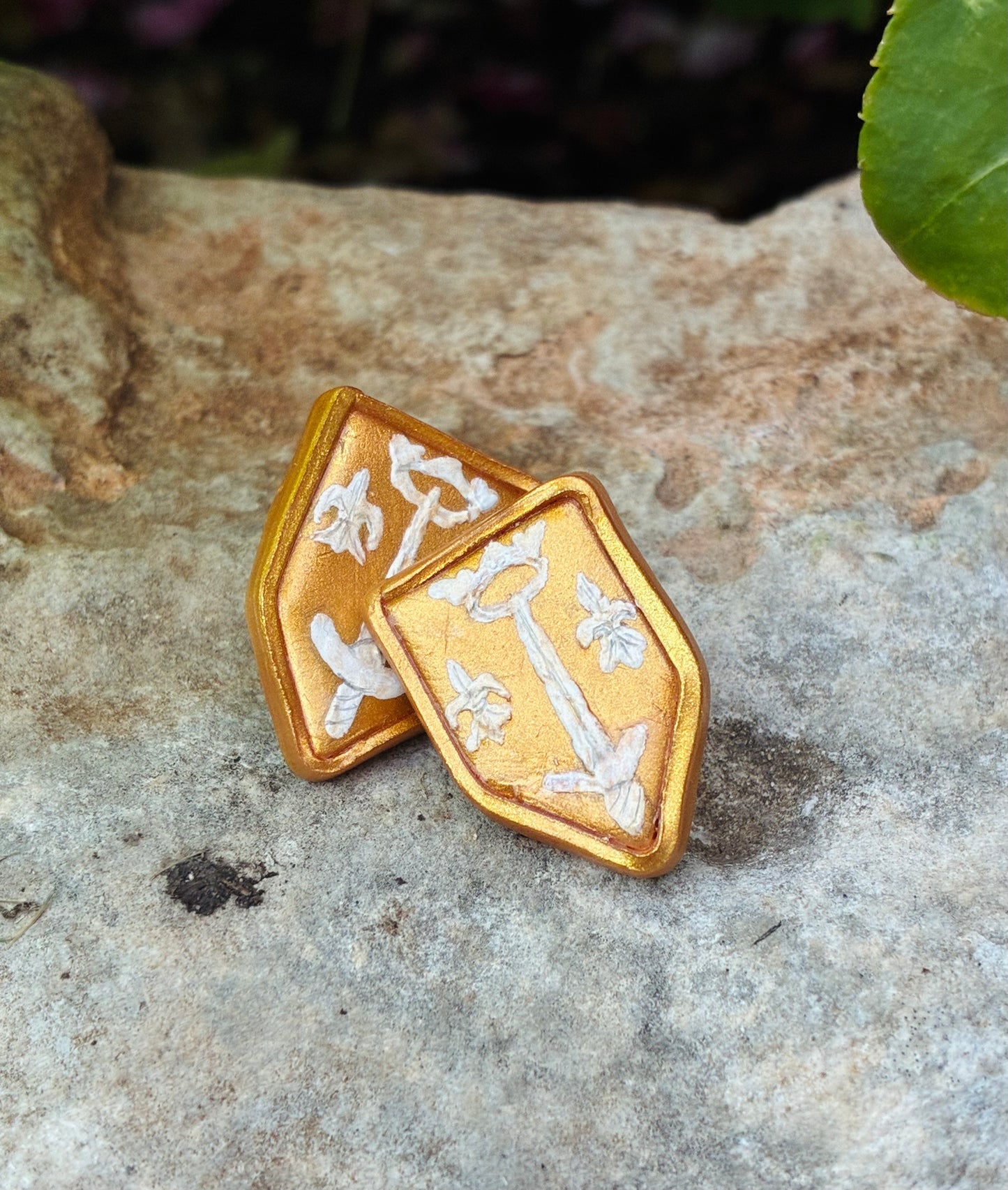 Joan's Coat of Arms Studs