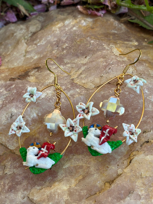 Paschal Lamb Earrings