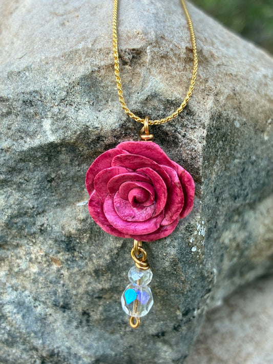 French Rose Necklace