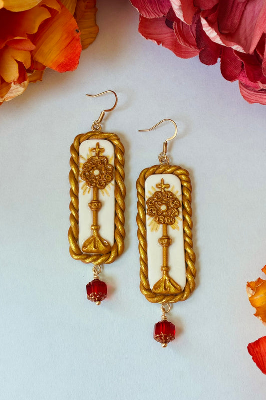 Monstrance Earrings