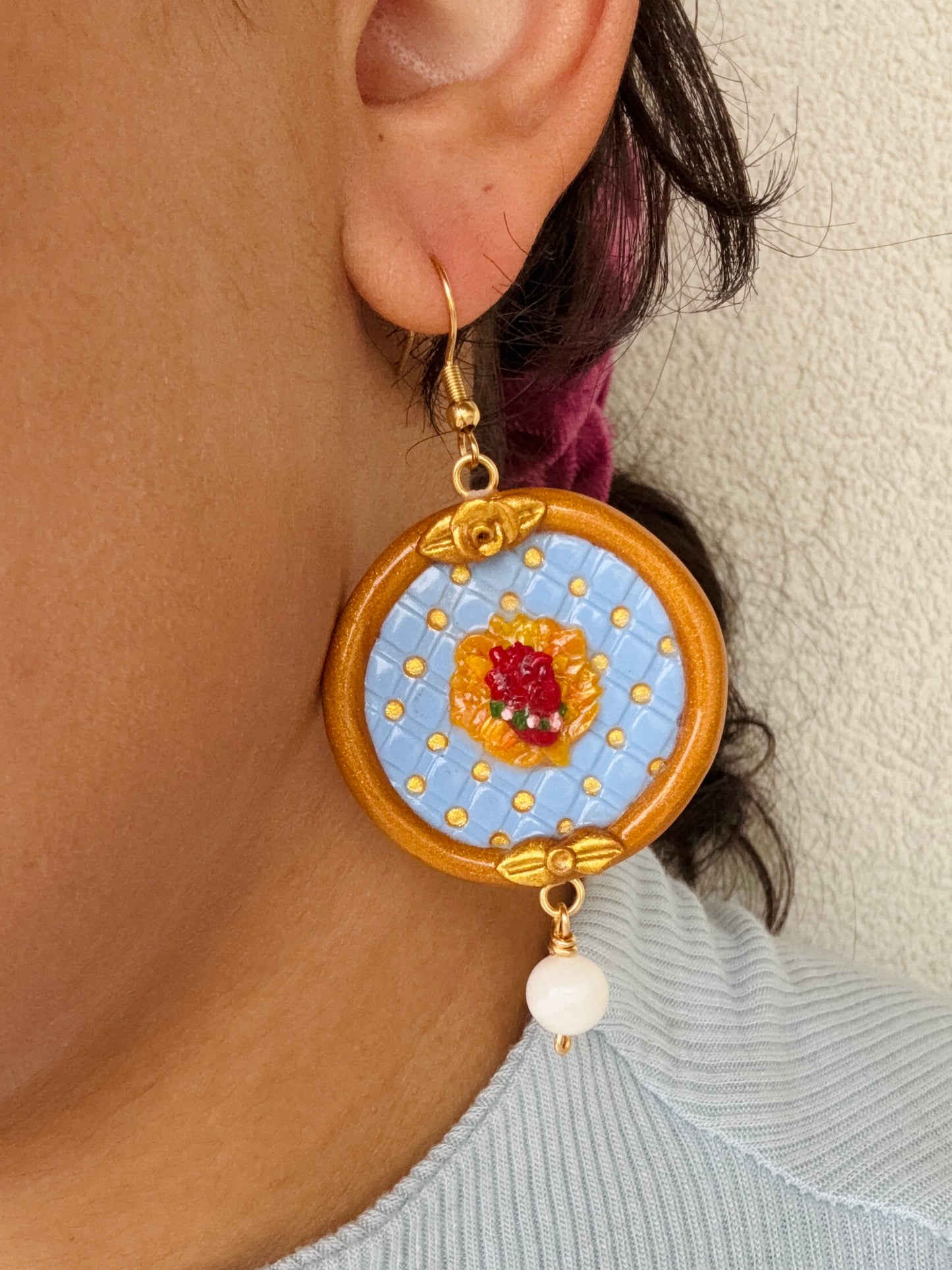 Maternal Heart of Mary Earrings