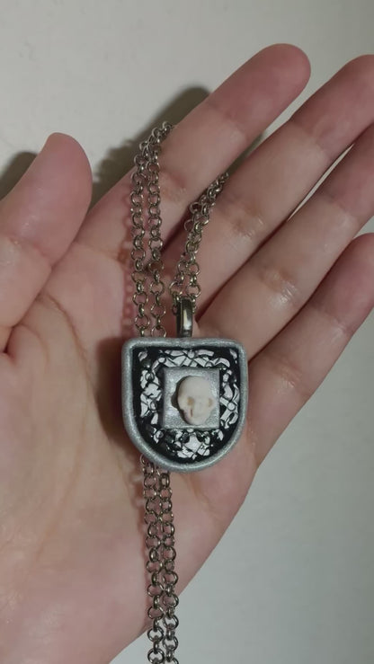 Memento Mori Necklace- Silver Pre-Order
