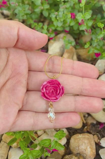 French Rose Necklace