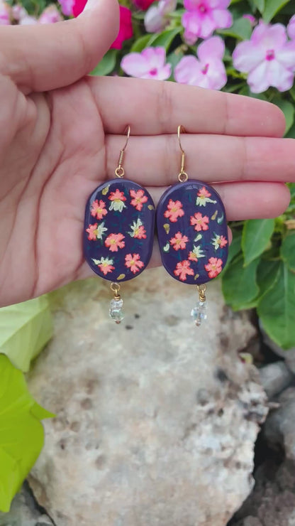 Floral Motif Earrings