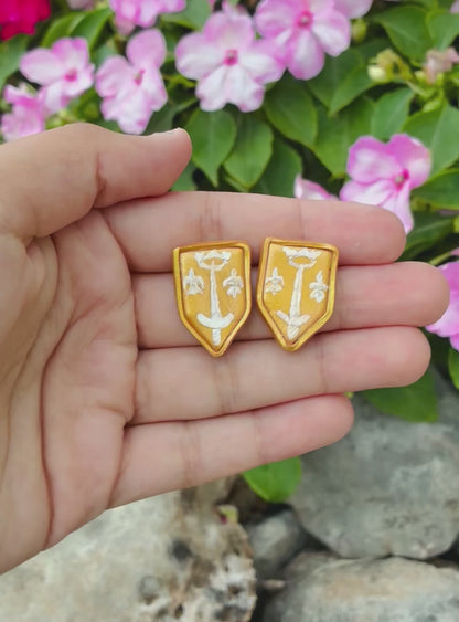 Joan's Coat of Arms Studs